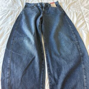 Levi's Dark Blue Flare & Wide Leg Women's Jeans